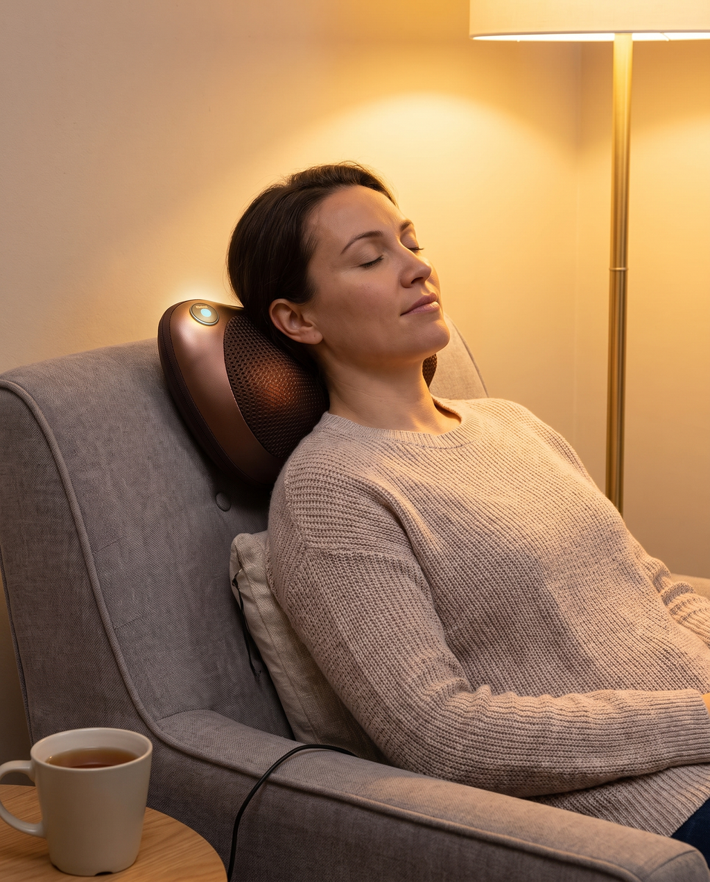 TruForm Back & Neck Massage Pillow with Heat