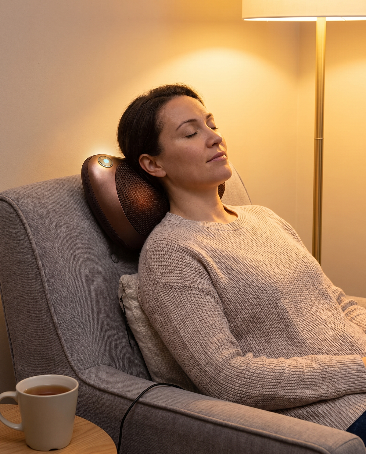 TruForm Back & Neck Massage Pillow with Heat