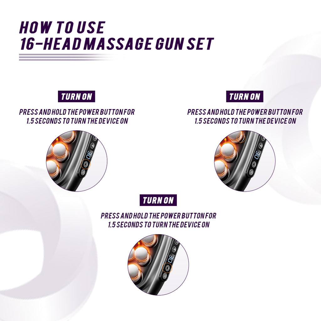 TruForm Multi-Head Massage Gun
