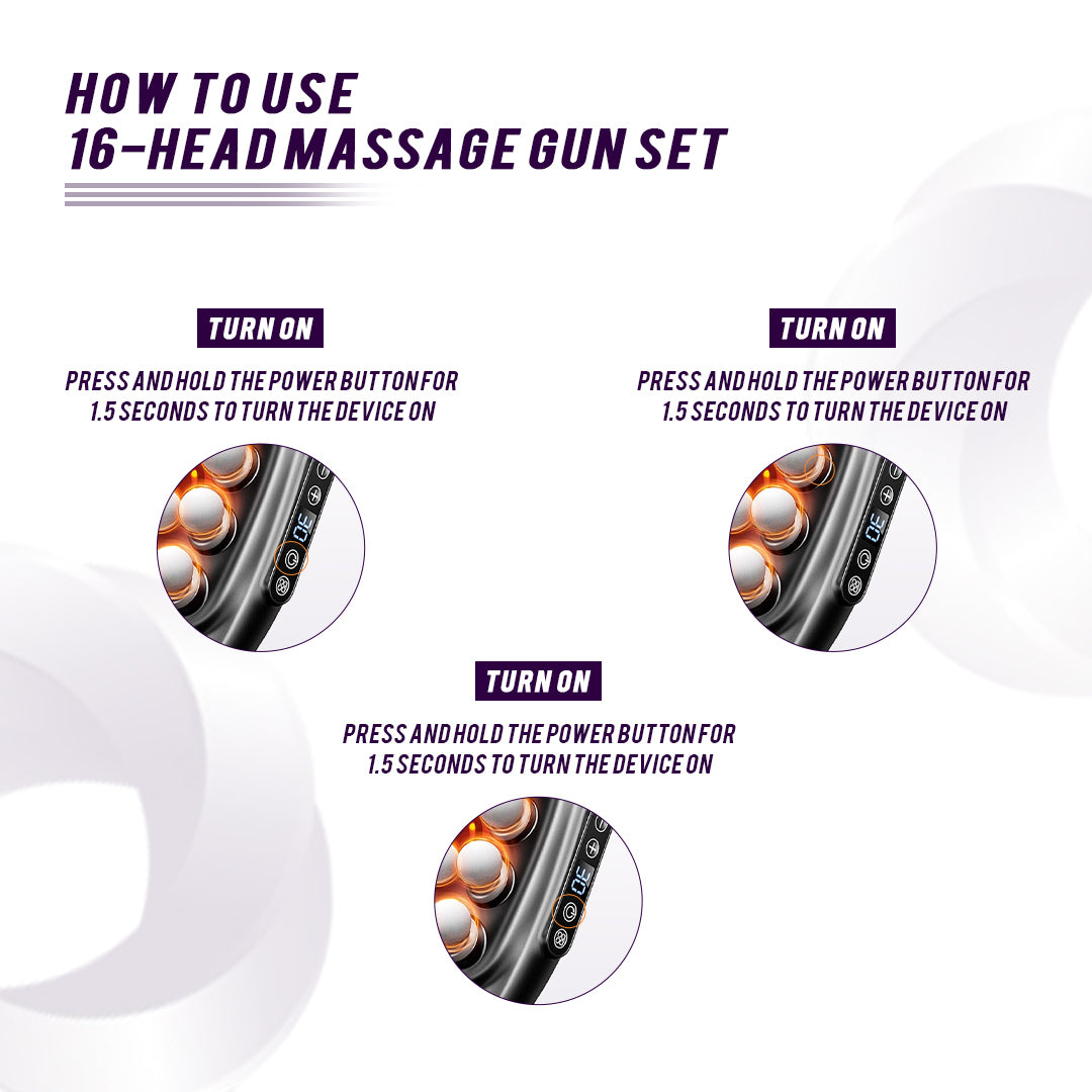 TruForm Multi-Head Massage Gun