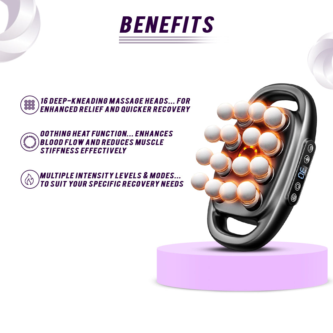 TruForm Multi-Head Massage Gun